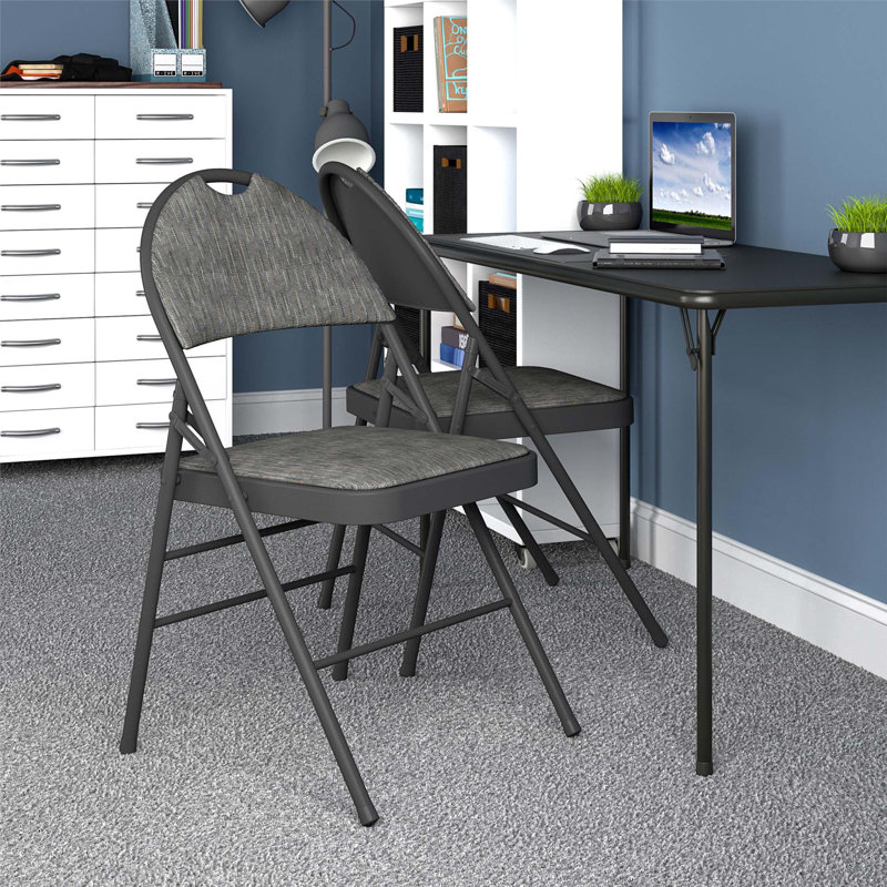 Cosco Superior Comfort Commercial Fabric Folding Chair with Scotchgard